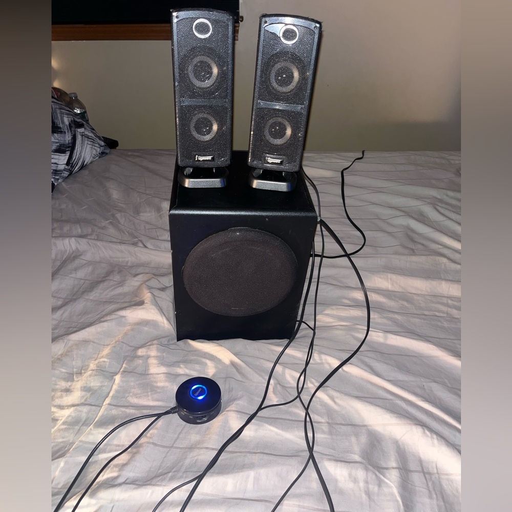 black speakers
